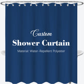 Lofaris Custom Design Photo Text Unique Shower Curtain